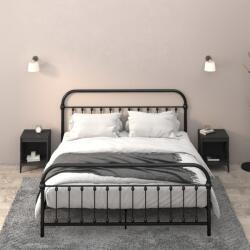 vidaXL 2 db fekete éjjeliszekrény 40 x 35 x 50 cm (821877)