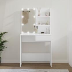 vidaXL fehér fésülködőasztal LED-világítással 74, 5 x 40 x 141 cm (808801)