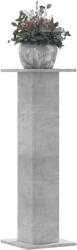 vidaXL 2 db betonszürke szerelt fa növénytartó állvány 30 x 30 x 95 cm (3307876) - vidaxl
