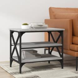 vidaXL szürke sonoma színű szerelt fa kisasztal 55x38x45 cm (823335)