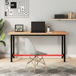 vidaXL tömör bükkfa és fém munkaasztallap 150x55x81, 5 cm (3188905)