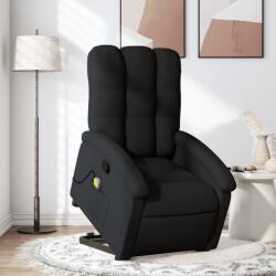 vidaXL fekete szövet dönthető masszázs- és állófotel (3204106)