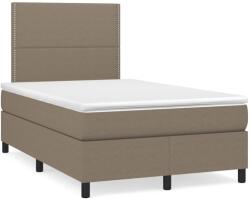 vidaXL tópszínű szövet rugós ágy matraccal 120 x 190 cm (3269878)