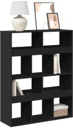vidaXL fekete szerelt fa könyvespolc 100 x 33 x 125, 5 cm (3309358)