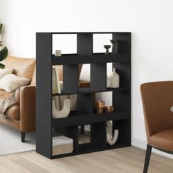 vidaXL fekete szerelt fa térelválasztó 100 x 33 x 125, 5 cm (3309520)