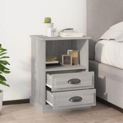 vidaXL 2 db szürke sonoma színű éjjeliszekrény 40 x 35 x 60 cm (816341)