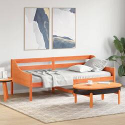 vidaXL viaszbarna tömör fenyőfa kanapéágy matrac nélkül 90 x 200 cm (842833)