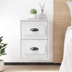 vidaXL 2 db fehér falra szerelhető éjjeliszekrény 41, 5x36x53 cm (816393)