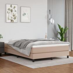 vidaXL cappuccino színű műbőr rugós ágy matraccal 140 x 200 cm (3144266)