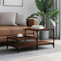 vidaXL barna tölgyszínű szerelt fa dohányzóasztal 100 x 50, 5 x 45 cm (835383)