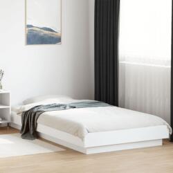 vidaXL fehér szerelt fa ágykeret LED-világítással 100 x 200 cm (3281112)