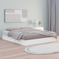 vidaXL fehér tömör fa ágykeret 150 x 200 cm (King Size) (820672)
