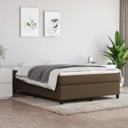 vidaXL sötétbarna szövet ágykeret matrac nélkül 140 x 190 cm (3120857)