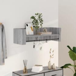vidaXL szürke sonoma színű szerelt fa fali polc 100 x 35 x 30, 5 cm (848463) - vidaxl