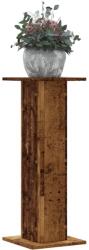 vidaXL 2 db antik fa színű szerelt fa növénytartó állvány 30x30x80 cm (3307871) - vidaxl