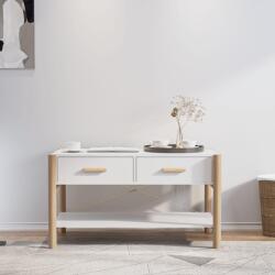 vidaXL fehér szerelt fa dohányzóasztal 82 x 48 x 45 cm (345663) - vidaxl
