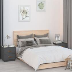 vidaXL 2 db szürke tömör fenyőfa éjjeliszekrény 40 x 34 x 45 cm (818330)