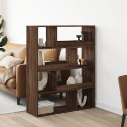 vidaXL barna tölgy színű szerelt fa könyvszekrény 100 x 33 x 125, 5 cm (3309336)