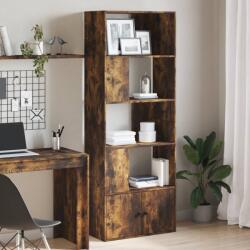 vidaXL füstös tölgy színű szerelt fa könyvespolc 70 x 36 x 189 cm (3295321)