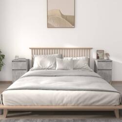 vidaXL 2 db betonszürke éjjeliszekrény 40 x 35 x 70 cm (819701) - vidaxl
