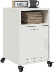 vidaXL 2 db fehér acél éjjeliszekrény 36x39x59 cm (846727)