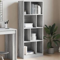 vidaXL szürke sonoma színű szerelt fa könyvespolc 57 x 28, 5 x 141 cm (848001) - vidaxl