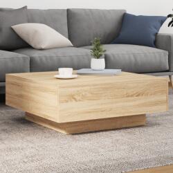 vidaXL sonoma tölgy színű szerelt fa dohányzóasztal 80 x 80 x 31 cm (836583)