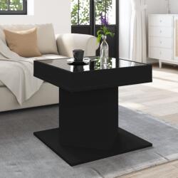 vidaXL fekete szerelt fa dohányzóasztal 50 x 50 x 45 cm (847561) - vidaxl