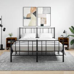 vidaXL 2 db füstös tölgy színű szerelt fa éjjeliszekrény 40x30x50 cm (826807)