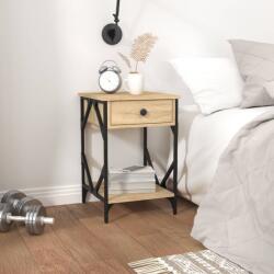 vidaXL 2 db sonoma tölgy színű szerelt fa éjjeliszekrény 40x42x60 cm (826338)