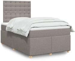 vidaXL tópszínű szövet rugós ágy matraccal 120 x 190 cm (3291237)