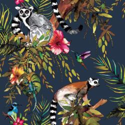 Dutch Wallcoverings benzinkék makimajmos tapéta 12403