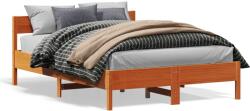 vidaXL viaszbarna tömör fenyőfa ágy matrac nélkül 160 x 200 cm (842745)