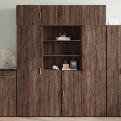 vidaXL barna tölgy-színű szerelt fa magasszekrény 80 x 42, 5 x 185 cm (3281384) - vidaxl