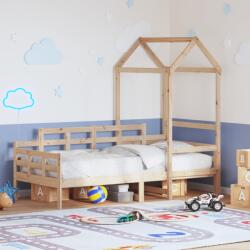 vidaXL tömör fenyőfa kanapéágy tetővel 90 x 190 cm (3282304)