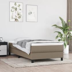 vidaXL tópszínű szövet ágykeret matrac nélkül 100x200 cm (3120496)