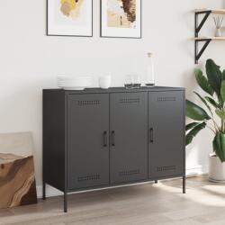 vidaXL fekete acél tálalószekrény 100, 5 x 39 x 79 cm (843024)