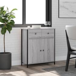 vidaXL szürke sonoma színű szerelt fa tálalószekrény 70 x 30 x 80 cm (835527)