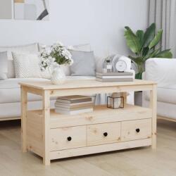 vidaXL tömör fenyőfa dohányzóasztal 102 x 49 x 55 cm (820931)