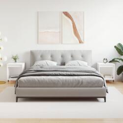 vidaXL 2 db fehér szerelt fa éjjeliszekrény 40 x 35 x 50 cm (830701)