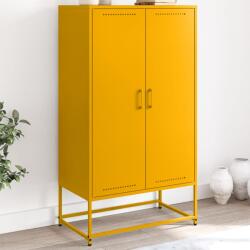 vidaXL mustársárga acél magasszekrény 68, 5 x 38, 5 x 123, 5 cm (846497)
