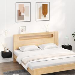 vidaXL 2 db fekete falra szerelhető éjjeliszekrény 35 x 35 x 20 cm (812855)