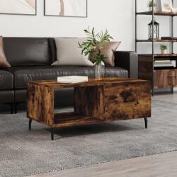 vidaXL füstös tölgy színű szerelt fa dohányzóasztal 90 x 50 x 40 cm (829233)