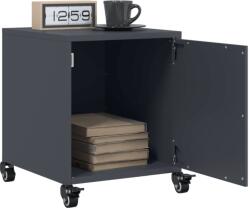 vidaXL 2 db antracitszürke acél éjjeliszekrény 36x39x43, 5 cm (846619)