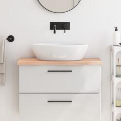 vidaXL kezeletlen tömör fa fürdőszobai pult 80x40x(2-4) cm (3156021)