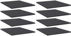 vidaXL 8 db szürke szerelt fa könyvespolc 40 x 50 x 1, 5 cm (805191) - vidaxl