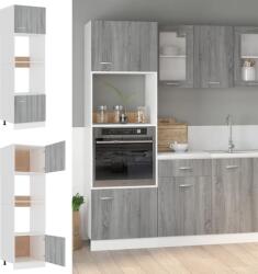 vidaXL Lyon szürke sonoma szerelt fa mikrohullámúsütő-szekrény (815604)