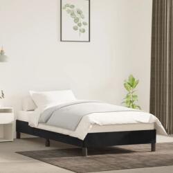 vidaXL fekete bársony ágykeret 90 x 200 cm (346954)