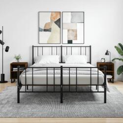 vidaXL 2 db barna tölgyszínű szerelt fa éjjeliszekrény 40x30x50 cm (826811)