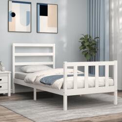 vidaXL fehér tömör fenyőfa ágy matrac nélkül 90 x 200 cm (3191892)